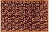 handmade Modern Kafkaz Red Tan Hand Knotted RECTANGLE 100% WOOL area rug 8' x 11'