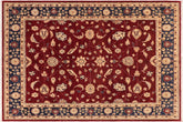 handmade Traditional Kafkaz Red Blue Hand Knotted RECTANGLE 100% WOOL area rug 8x10