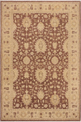 handmade Traditional Kafkaz Brown Tan Hand Knotted RECTANGLE 100% WOOL area rug 10X14