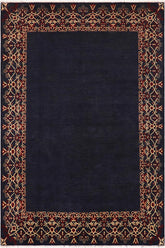 handmade Modern Kafkaz Blue Red Hand Knotted RECTANGLE 100% WOOL area rug 9X12