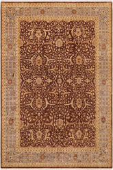 handmade Traditional Kafkaz Brown Gray Hand Knotted RECTANGLE 100% WOOL area rug 9X11