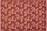handmade Modern Kafkaz Red Gold Hand Knotted RECTANGLE 100% WOOL area rug 5' x 8'