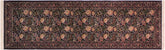 handmade Traditional Nagi Black Gold Hand Knotted RUNNER 100% WOOL area rug 3' x 8'