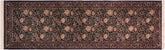 handmade Traditional Nagi Black Gold Hand Knotted RUNNER 100% WOOL area rug 3x8