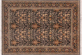 handmade Transitional Snakehead Black Gold Hand Knotted RECTANGLE 100% WOOL area rug 6' x 9'