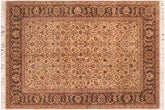 handmade Transitional Design Taupe Brown Hand Knotted RECTANGLE 100% WOOL area rug 6x10