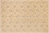 handmade Modern Kafkaz Beige Rust Hand Knotted RECTANGLE 100% WOOL area rug 10' x 13'