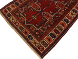 handmade Geometric Super Kazak Rust Ivory Hand Knotted RUNNER 100% WOOL area rug 4x7