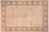 handmade Traditional Design Ivory Tan Hand Knotted RECTANGLE 100% WOOL area rug 12' x 18'