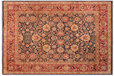 handmade Transitional Mahal Lt. Green Lt. Gray Hand Knotted RECTANGLE 100% WOOL area rug 8 x 10
