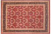 handmade Transitional Sarook Red Blue Hand Knotted RECTANGLE 100% WOOL area rug 8 x 10