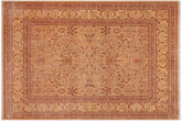 handmade Traditional Tabriz Lt. Gold Lt. Brown Hand Knotted RECTANGLE 100% WOOL area rug 9 x 12