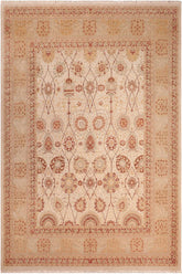 handmade Traditional Kafkaz Gray Brown Hand Knotted RECTANGLE 100% WOOL area rug 8'X10'