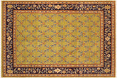 handmade Transitional Design Green Blue Hand Knotted RECTANGLE 100% WOOL area rug 8' x 10'