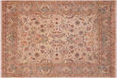 handmade Traditional Veg Dye Lt. Gray Lt. Gray Hand Knotted RECTANGLE 100% WOOL area rug 8' x 10'