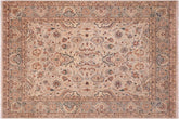 handmade Traditional Veg Dye Lt. Gray Lt. Gray Hand Knotted RECTANGLE 100% WOOL area rug 8'X10'