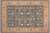 handmade Traditional Blue Beige Hand Knotted RECTANGLE 100% WOOL area rug 8' x 10'