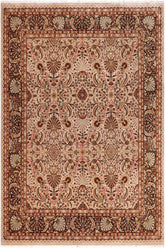 handmade Traditional Veg Dye Lt. Gray Dark Brown Hand Knotted RECTANGLE 100% WOOL area rug 8'X10'