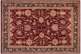 handmade Traditional Kafkaz Red Blue Hand Knotted RECTANGLE 100% WOOL area rug 9x12