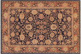 handmade Traditional Kafkaz Blue Salmon Hand Knotted RECTANGLE 100% WOOL area rug 9x12