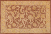 handmade Traditional Kafkaz Lt. Brown Gold Hand Knotted RECTANGLE 100% WOOL area rug 9x12