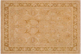 handmade Traditional Kafkaz Tan Gold Hand Knotted RECTANGLE 100% WOOL area rug 9x12