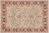 handmade Traditional Kafkaz Beige Rust Hand Knotted RECTANGLE 100% WOOL area rug 9x12