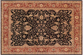 handmade Transitional Kafkaz Black Rust Hand Knotted RECTANGLE 100% WOOL area rug 9' x 12'