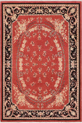 handmade Traditional Kafkaz Rust Black Hand Knotted RECTANGLE 100% WOOL area rug 9X12