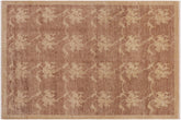 handmade Modern Kafkaz Lt. Brown Tan Hand Knotted RECTANGLE 100% WOOL area rug 9' x 12'
