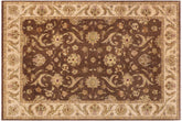 handmade Traditional Kafkaz Brown Tan Hand Knotted RECTANGLE 100% WOOL area rug 9x12
