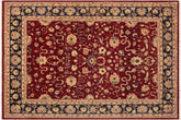 handmade Traditional Kafkaz Red Blue Hand Knotted RECTANGLE 100% WOOL area rug 9x12