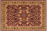 handmade Traditional Kafkaz Wine Red Olive Green Hand Knotted RECTANGLE 100% WOOL area rug 9x12