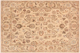 handmade Traditional Kafkaz Beige Tan Hand Knotted RECTANGLE 100% WOOL area rug 9x12