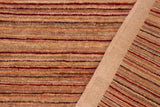 handmade Modern Gabbeh Tan Beige Hand Knotted RECTANGLE 100% WOOL area rug 6 X9