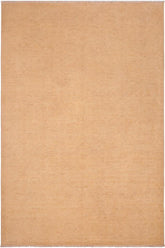 handmade Transitional Kafkaz Tan Tan Hand Knotted RECTANGLE 100% WOOL area rug 6X9