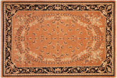 handmade Transitional Kafkaz Rust Black Hand Knotted RECTANGLE 100% WOOL area rug 6' x 9'