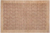 handmade Modern Kafkaz Red Tan Hand Knotted RECTANGLE 100% WOOL area rug 6' x 9'