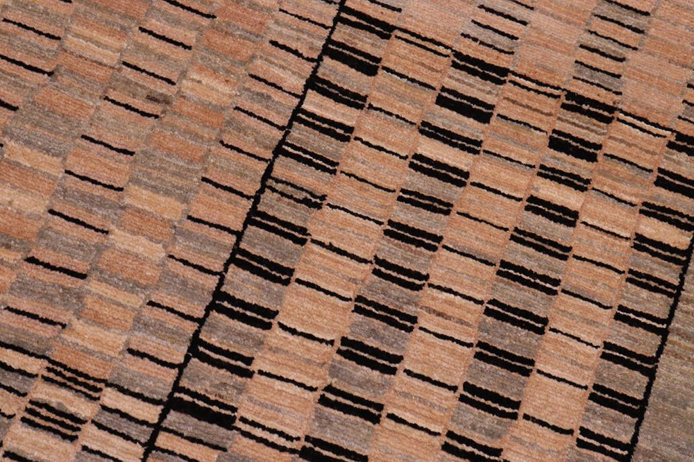 handmade Modern Kafkaz Lt. Green Multi Hand Knotted RECTANGLE 100% WOOL area rug 6 X9