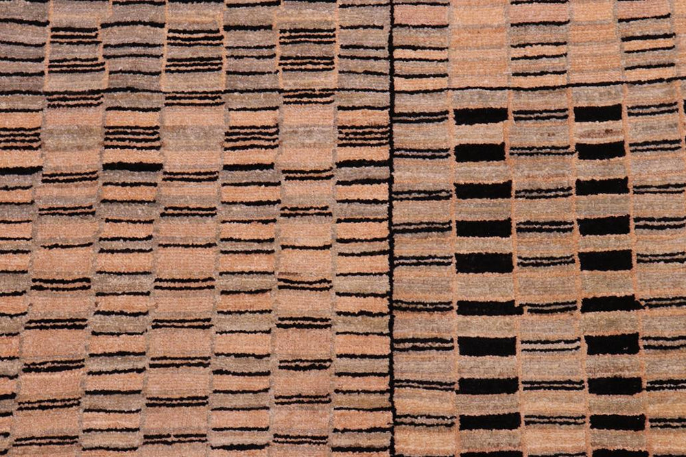 handmade Modern Kafkaz Lt. Green Multi Hand Knotted RECTANGLE 100% WOOL area rug 6 X9