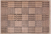 handmade Modern Kafkaz Beige Green Hand Knotted RECTANGLE 100% WOOL area rug 6' x 9'