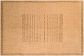 handmade Modern Art Deco Tan Green Hand Knotted RECTANGLE 100% WOOL area rug 6x9