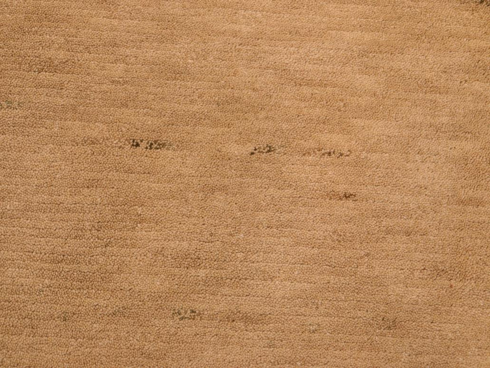 handmade Modern Art Deco Tan Green Hand Knotted RECTANGLE 100% WOOL area rug 6x9