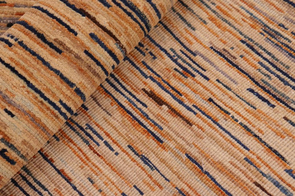 handmade Modern Gabbeh Tan Beige Hand Knotted RECTANGLE 100% WOOL area rug 6 X9