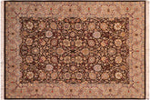 handmade Transitional Brown Taupe Hand Knotted RECTANGLE 100% WOOL area rug 6x9