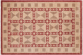 handmade Modern Kafkaz Red Tan Hand Knotted RECTANGLE 100% WOOL area rug 6' x 9'