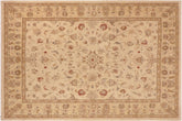 handmade Traditional Kafkaz Beige Tan Hand Knotted RECTANGLE 100% WOOL area rug 10x14