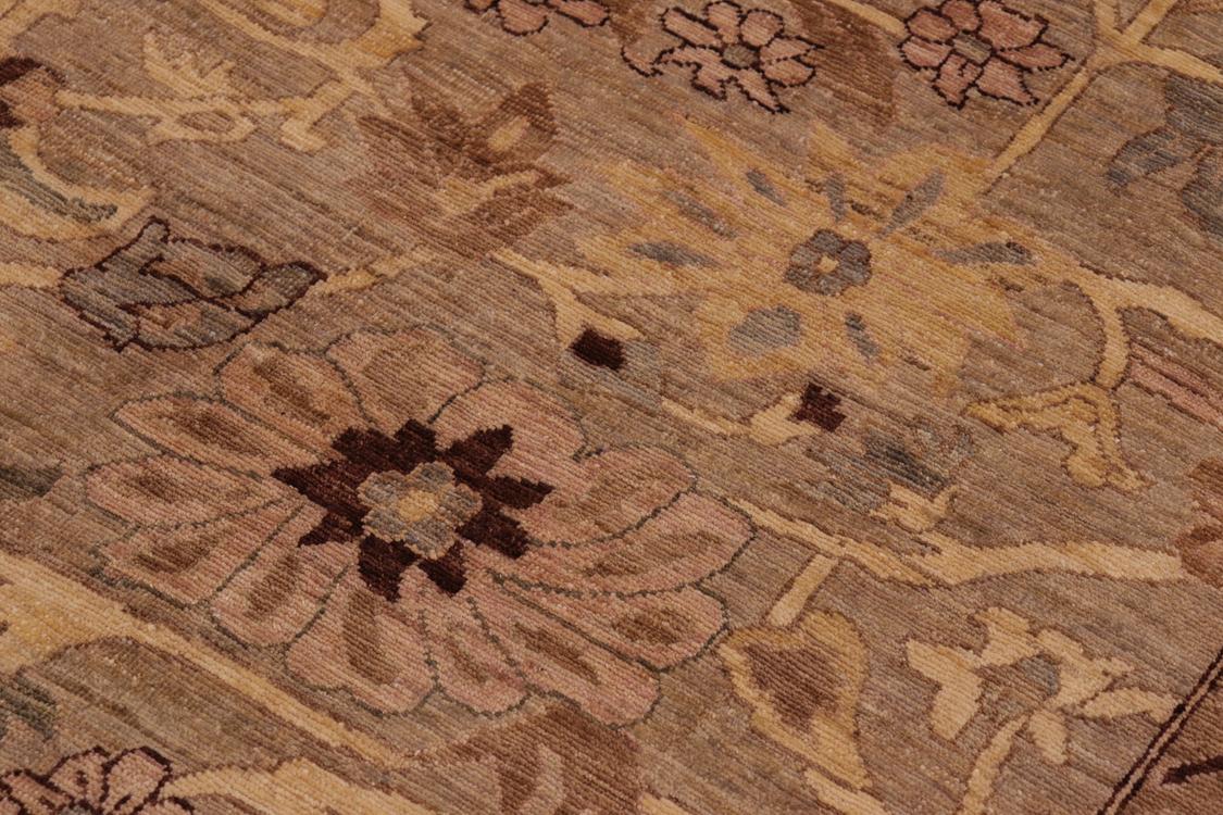 handmade Traditional Kafkaz Gray Tan Hand Knotted RECTANGLE 100% WOOL area rug 10 x 14