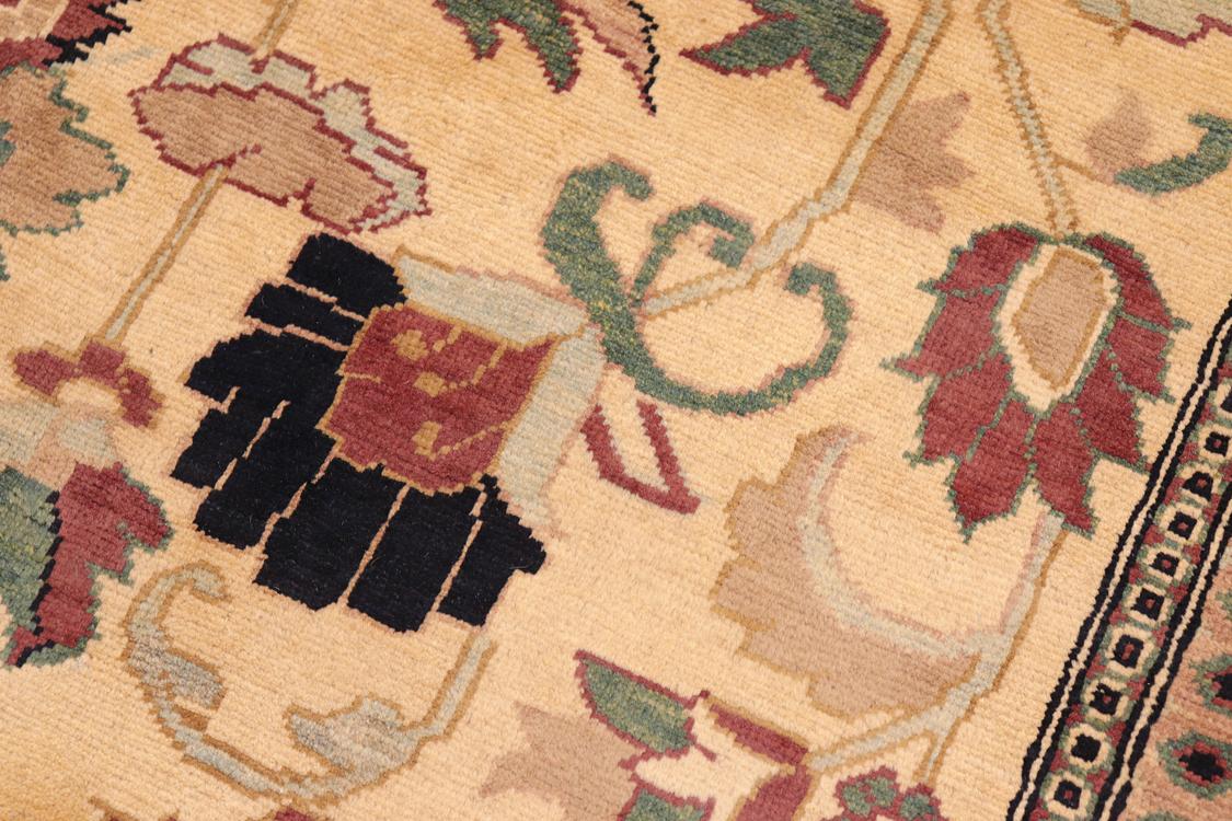 handmade Traditional Kafkaz Beige Red Hand Knotted RECTANGLE 100% WOOL area rug 6 x 8