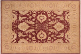 handmade Traditional Kafkaz Red Gold Hand Knotted RECTANGLE 100% WOOL area rug 6'X9'